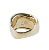 Asch Grossbardt Inlay Gemstone Diamond Gold Wave Ring