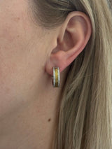 Pasquale Bruni  Gold Diamond Hoop Earrings