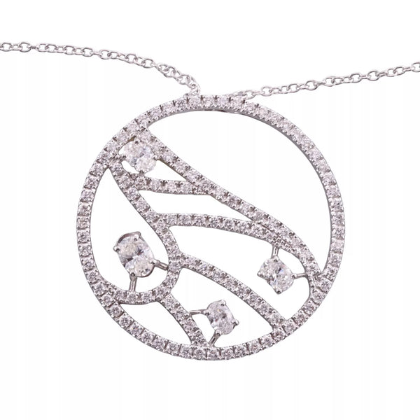 Damiani Battito D'Ali Gold Diamond Pendant Necklace