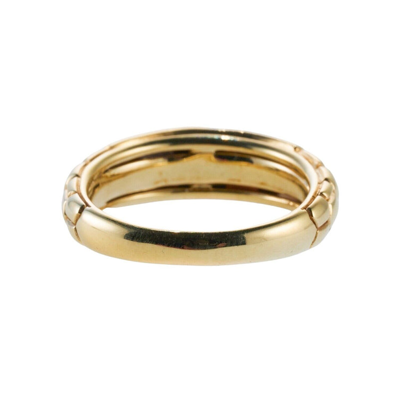 Asch Grossbardt MOP Gemstone Inlay Diamond Gold Ring