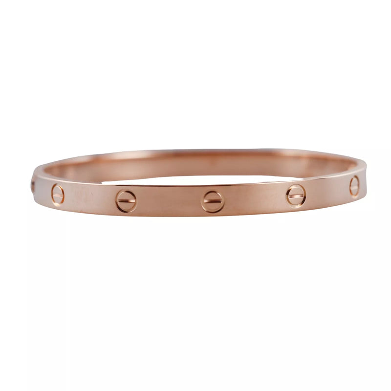 Cartier Love Rose Gold Bracelet Size 19 Oak Gem