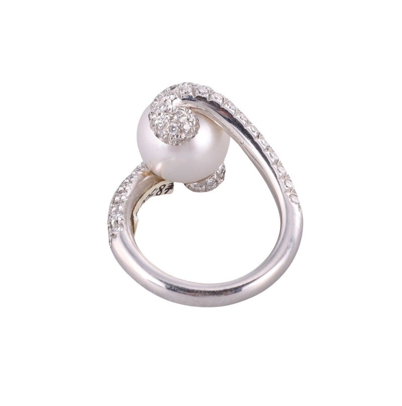Mikimoto South Sea Pearl Gold Diamond Ring