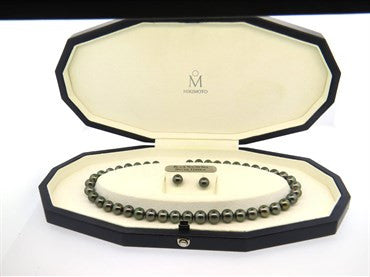 Mikimoto South Sea Pearl Gold Necklace Earrings Set Special Edition - Oak Gem