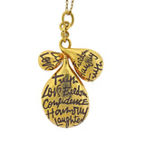 H. Stern DVF Truth Love Freedom Gold Diamond Crystal Necklace - Oak Gem