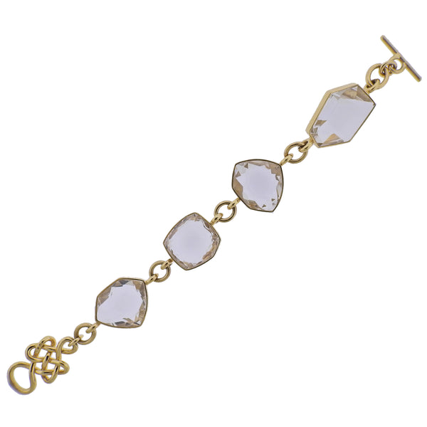 H Stern Diane Von Furstenberg DVF Crystal Gold Bracelet