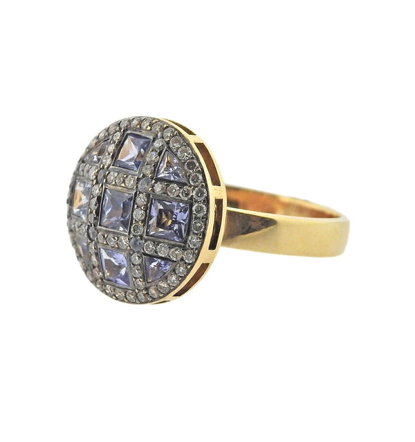Zorab Gold Sapphire Diamond Ring
