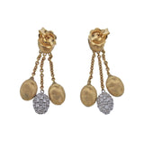 Marco Bicego Siviglia Gold Diamond Drop Earrings