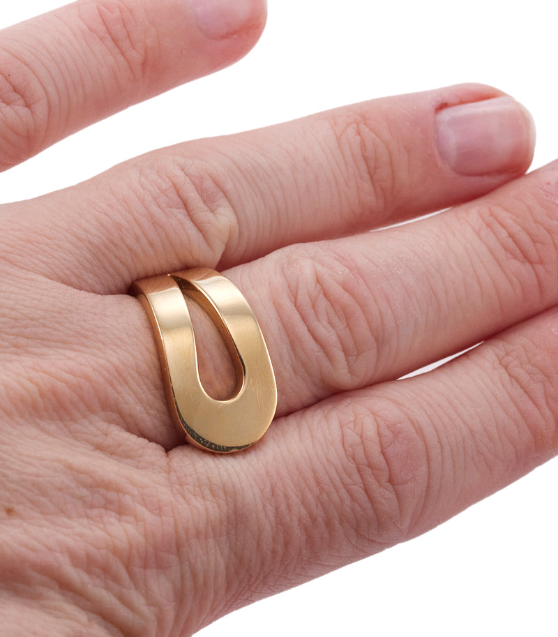 Tiffany & Co Don Berg Geometric Loop Gold Ring