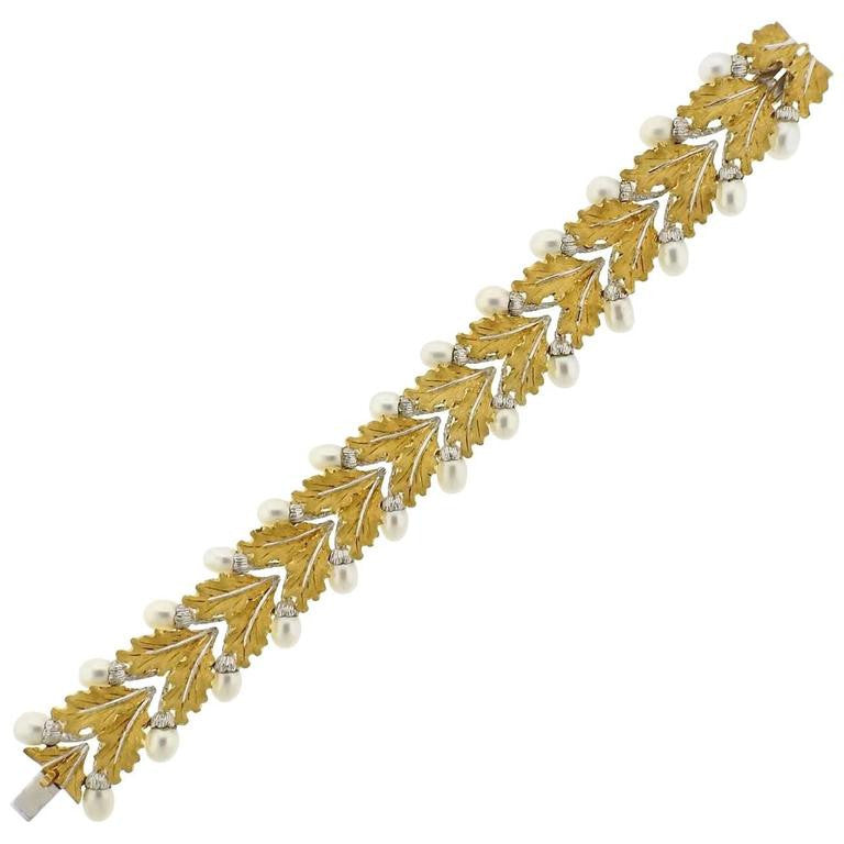 Buccellati Gold Pearl Bracelet - Oakgem.com