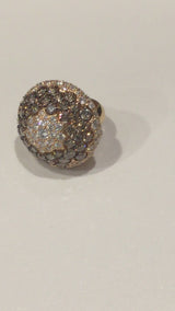Stefan Hafner 10.70 Carat Fancy Diamond Gold Cocktail Ring