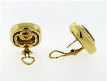 Tiffany & Co. Paloma Picasso Large Citrine 18K Gold Earrings - Oak Gem