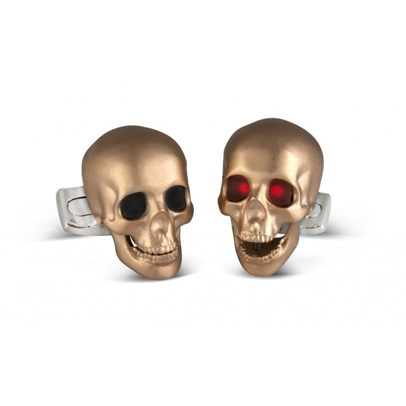 Deakin & Francis LED Skull Cufflinks - Oak Gem
