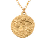 Susan Highsmith 18k Gold Pisces Zodiac Pendant Necklace - Oak Gem