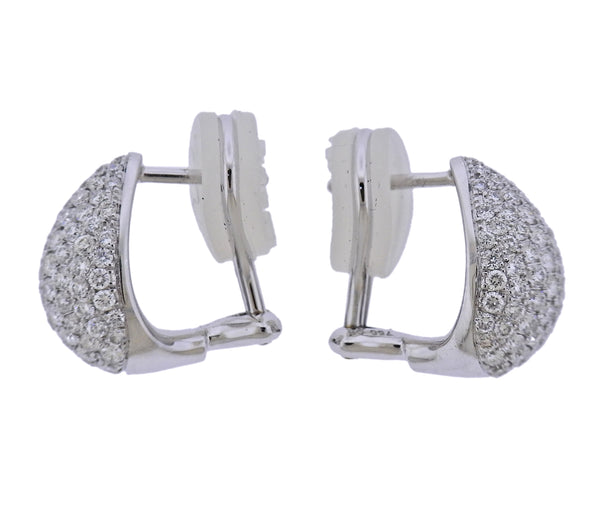 Bucherer Gold 1.62ctw Diamond Earrings