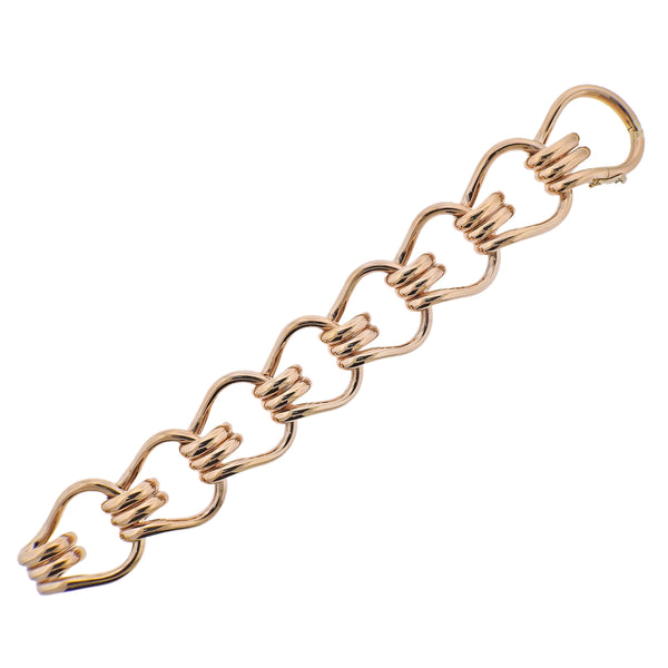 Seaman Schepps Mousetrap 22k Gold Bracelet