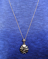 Marina B Diamond Wood Pendant Gold Necklace - Oak Gem