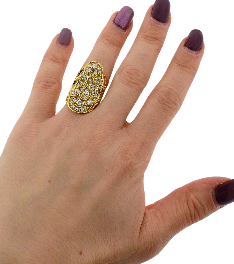 Marina B Diamond Onda Gold Ring - Oak Gem