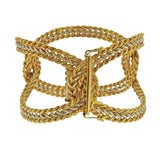 Two Tone Gold Large Link Bracelet - Oak Gem