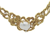 Arthur King South Sea Baroque Pearl Diamond Gold Necklace
