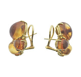Seaman Schepps Citrine Sapphire Gold Earrings