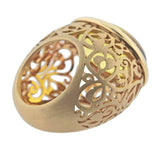 Pomellato Arabesque Gold Amber Dome Ring