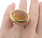 Pomellato Arabesque Gold Amber Dome Ring