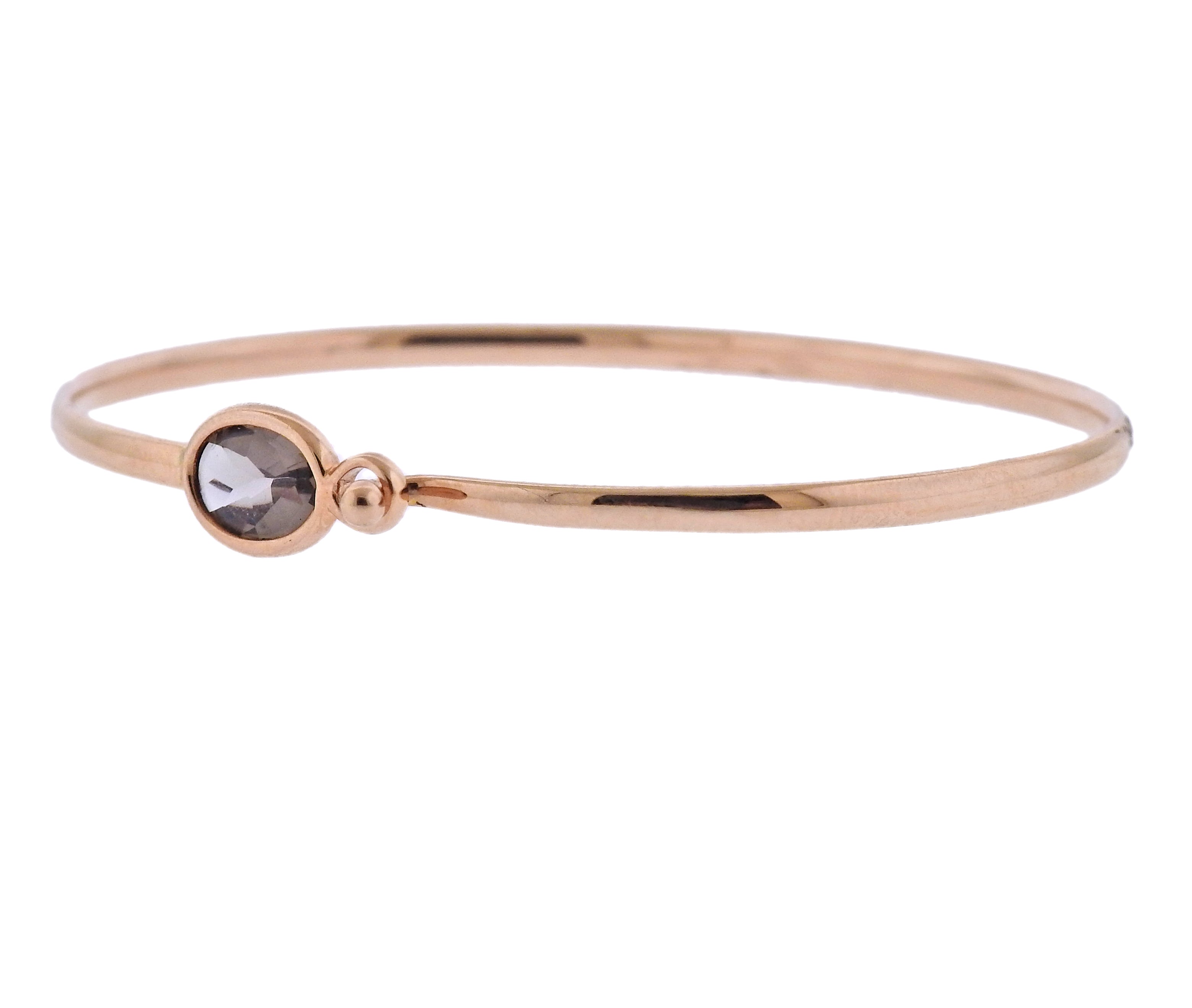 Georg Jensen Savannah 18k Gold Smokey Quartz Bracelet 1506