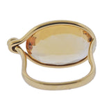 Georg Jensen Savannah 18k Gold Citrine Ring 1506