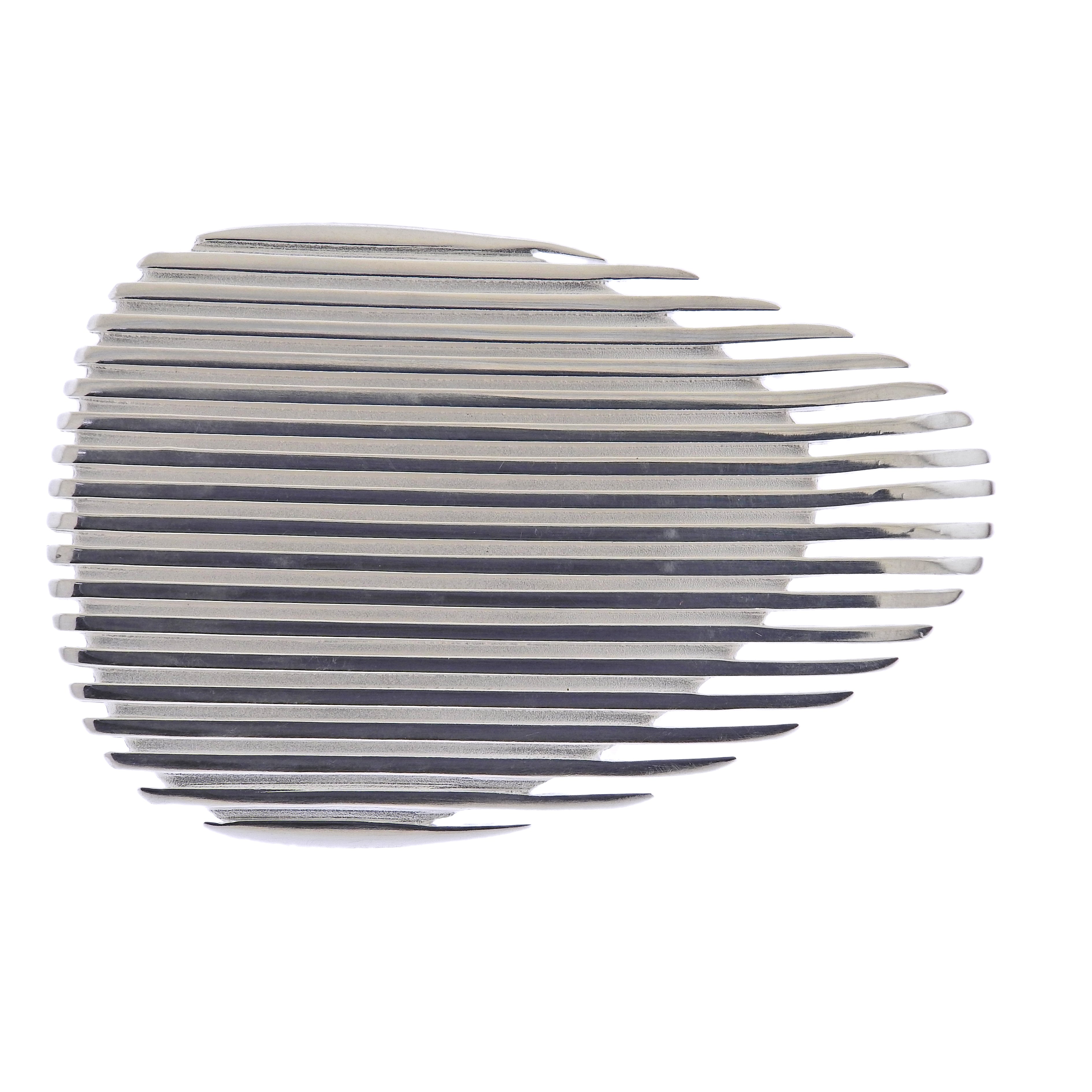 Georg Jensen Zaha Hadid Lamellae Sterling Silver Ring II 623 B