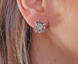 Annamaria Cammilli Prelude Diamond Gold Flower Earrings - Oak Gem