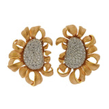 Annamaria Cammilli Mirage Diamond Gold Flower Earrings - Oak Gem
