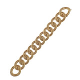 Verdura Gold Rope Link Bracelet