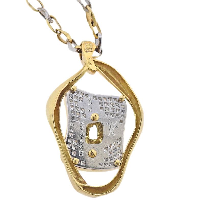 Salvador Dali Rare Limited Edition Diamond Gold Pendant Necklace #5 of 6 made