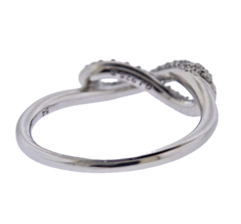 Georg Jensen Infinity Diamond Silver Ring 452