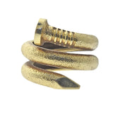 David Webb Gold Nail Ring