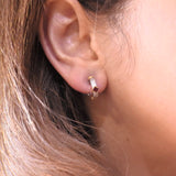 Buccellati Diamond Ruby Gold Small Earrings - Oak Gem