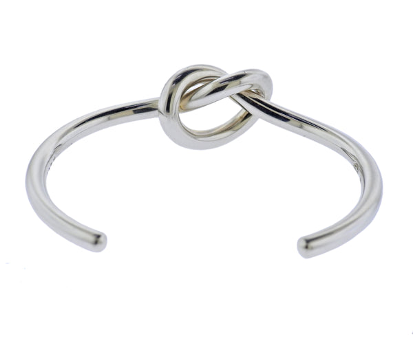 Georg Jensen Love Knot Silver Single Cuff Bracelet A 44 B