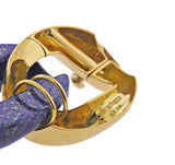 Seaman Schepps Gold Lapis Link Bracelet - Oak Gem