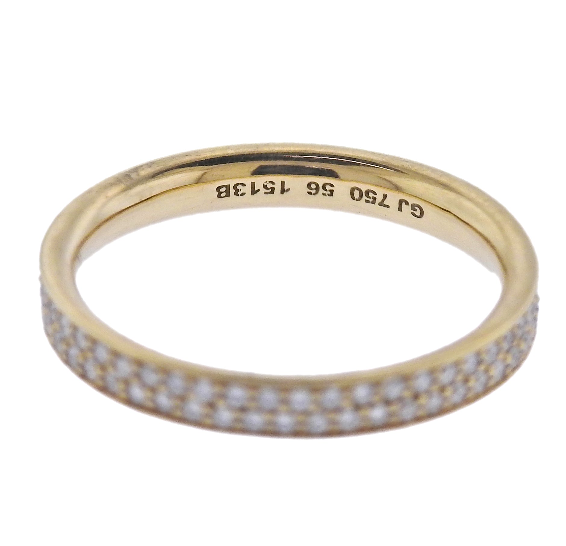 Georg Jensen 18k Yellow Gold Magic Pave Diamond Ring 1513 B