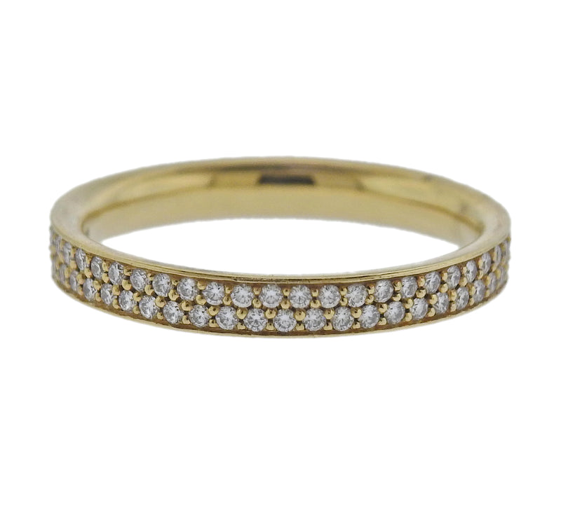 Georg Jensen 18k Yellow Gold Magic Pave Diamond Ring 1513 B