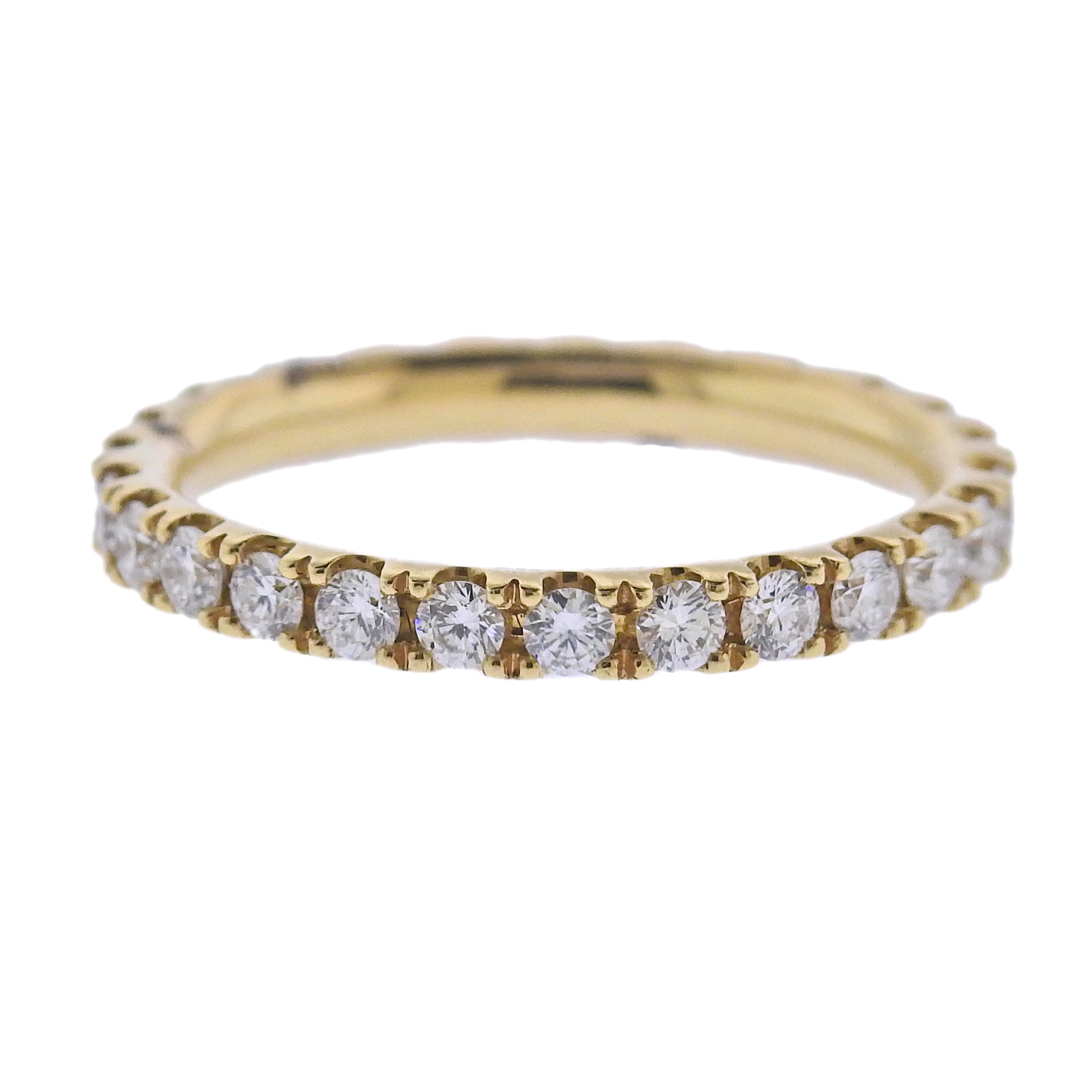 Georg Jensen 18k Yellow Gold Aurora Diamond Ring 1553 D