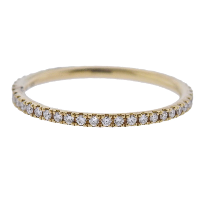 Georg Jensen 18k Yellow Gold Aurora Diamond Ring 1553