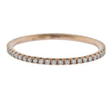 Georg Jensen 18k Rose Gold Aurora Diamond Ring 1553