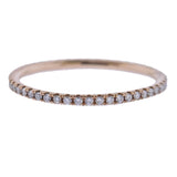 Georg Jensen 18k Rose Gold Aurora Diamond Ring 1553