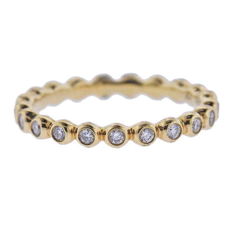 Georg Jensen 18k Yellow Gold Aurora Diamond Ring 1553 B