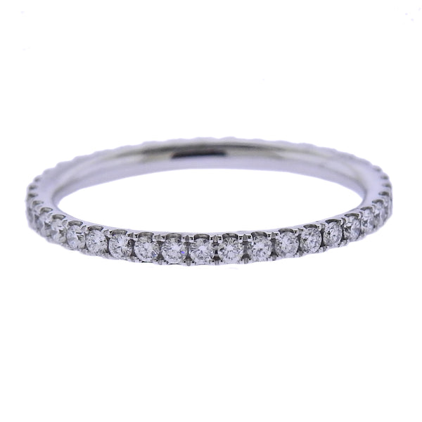 Georg Jensen 18k White Gold Aurora Diamond Ring 1553