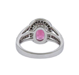 Bucherer Gold Diamond Pink Tourmaline Ring
