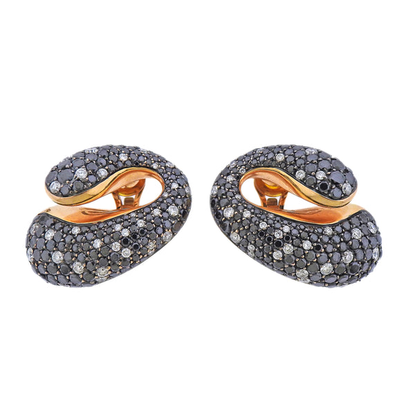 De Grisogono Contrario 11.70 Carat Diamond Rose Gold Earrings - Oak Gem
