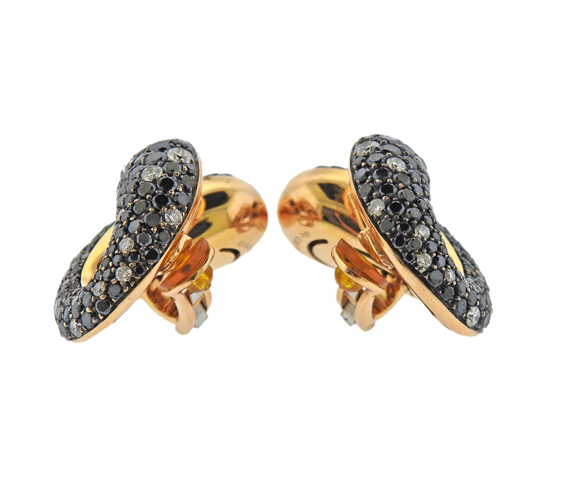 De Grisogono Contrario 11.70 Carat Diamond Rose Gold Earrings - Oak Gem