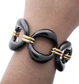Rose Gold Hematite Link Bracelet